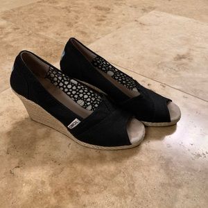 Tom’s Emma Peep Toe Wedge Sandal
